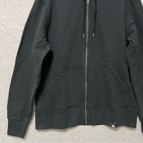 American Giant Men's Full Zip Heavyweight Hoodie Jacket Size XL Black - Picture 5 of 10
